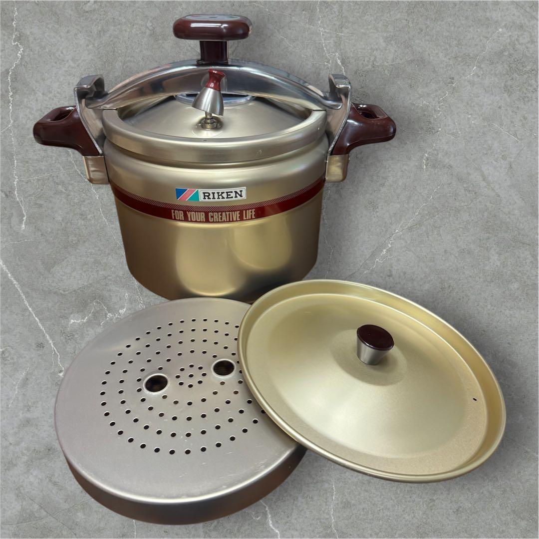 未使用 RIKEN 理研 圧力鍋6.0㍑（1升用）