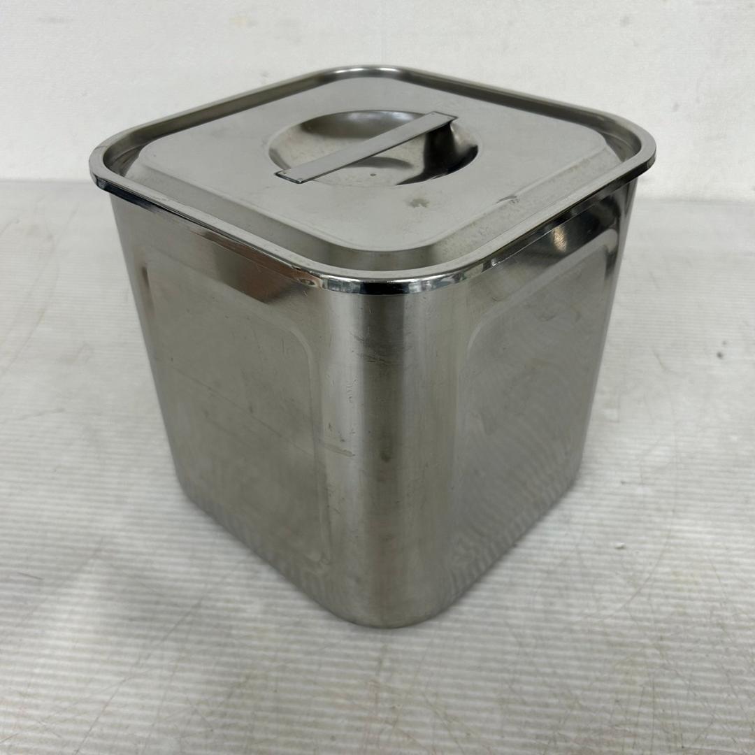 ユキワ 深型キッチンポット ③ ４個セット 蓋あり SIZE18 N0611