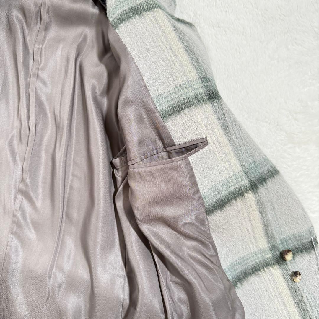 美品✨　AURALEE　シャギーチェックジャケット　白石麻衣さん　アルパカ　M