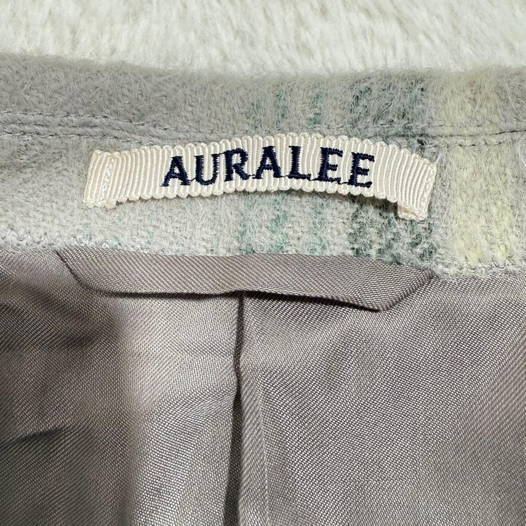 美品✨　AURALEE　シャギーチェックジャケット　白石麻衣さん　アルパカ　M