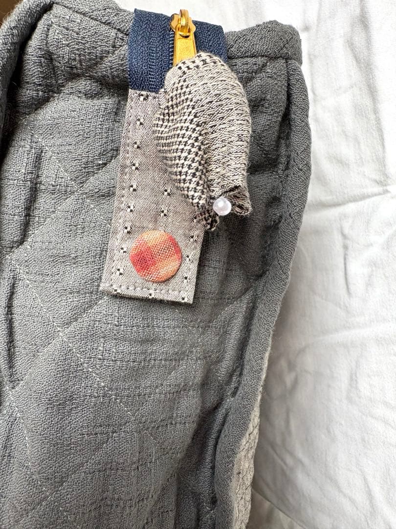 ハンドメイドパッチワーク　2way使い　大きめバック　ハウスと花とスー NO49