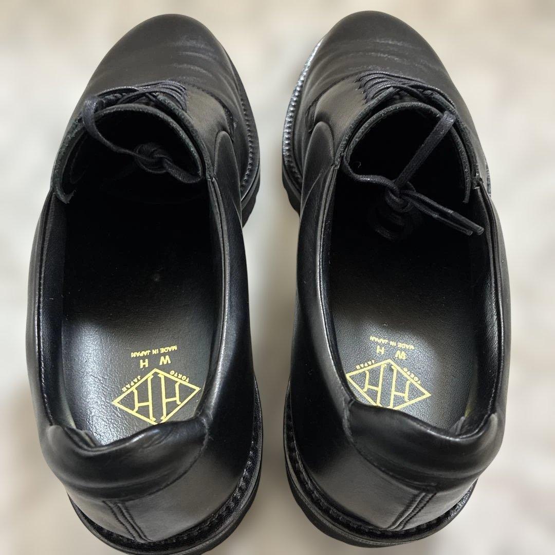 【美品】WH　ダブルエイチ　WHSS-0001　干場　プレーントゥ　27cm