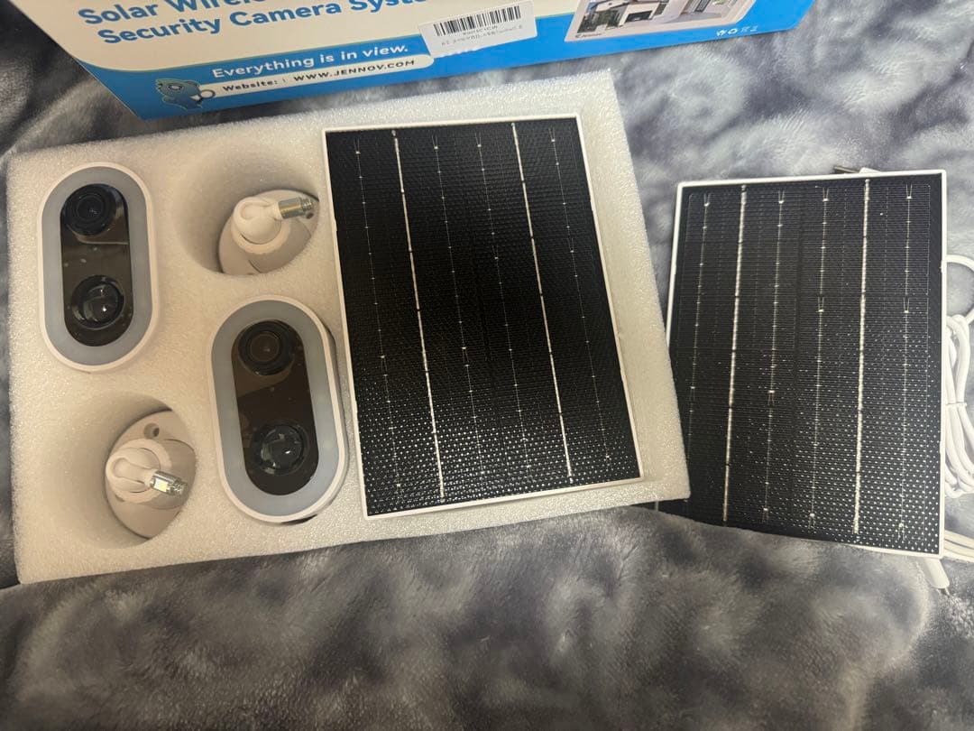 JENNOV 防犯カメラ 屋外 ソーラー 400万画素 超高画素 120°超広角