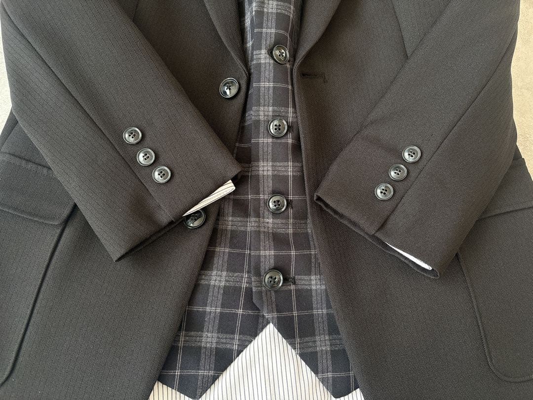 クリーニング済 CHOPIN ショパン ベスト付きスーツ 7点セット 170cm