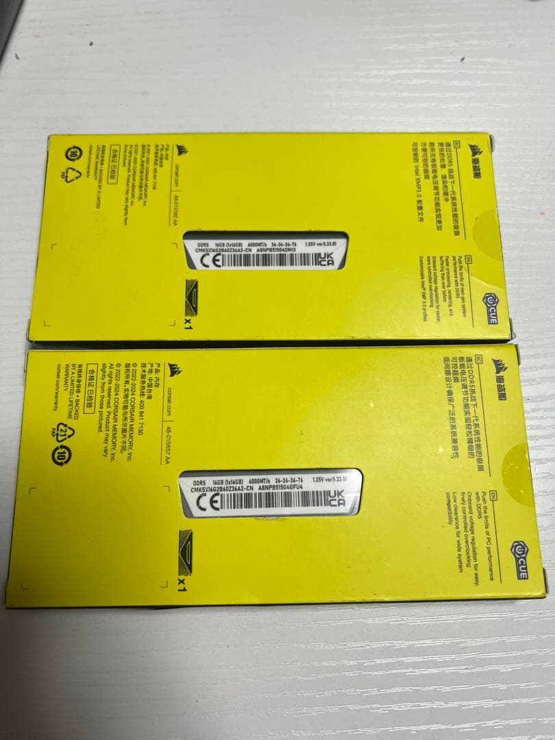 CORSAIR PCメモリ DDR5-6000MHz 16GB X 2 32Gb