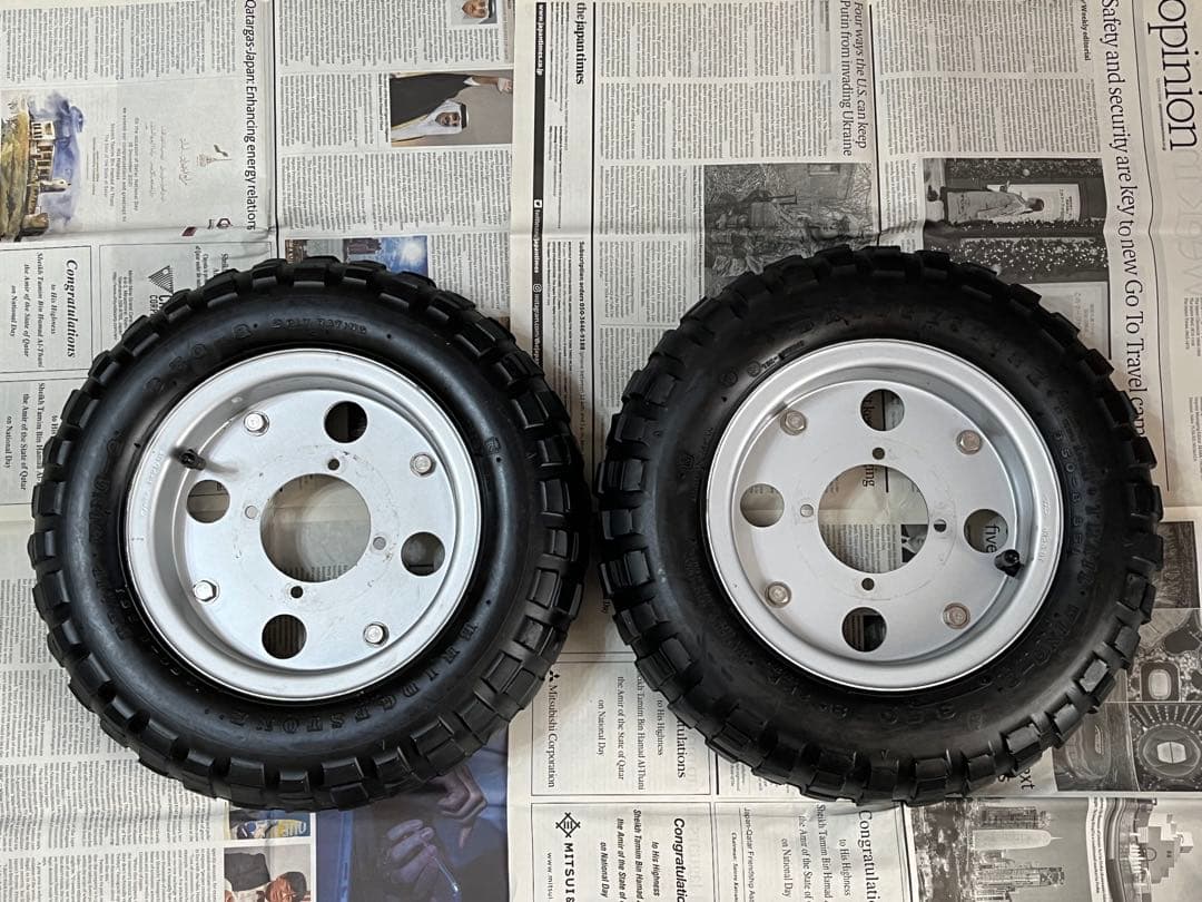 モンキー 純正タイヤ ホイール 3.50-8 インチ　ブリヂストンブロックタイヤ