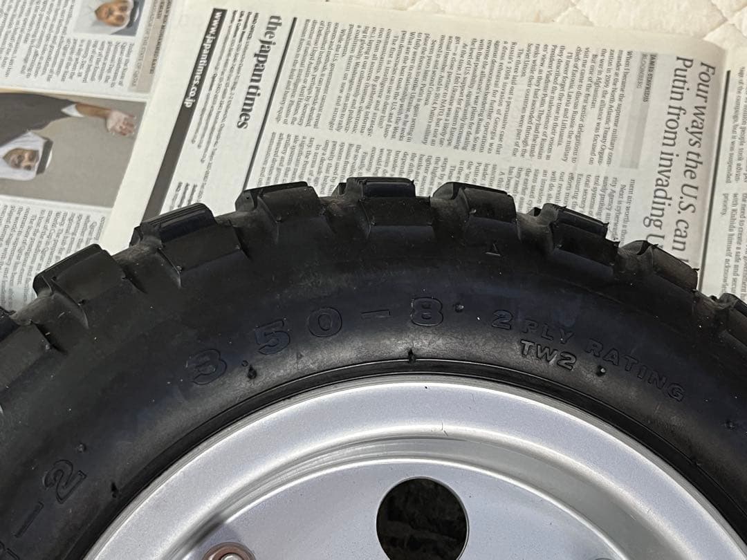 モンキー 純正タイヤ ホイール 3.50-8 インチ　ブリヂストンブロックタイヤ