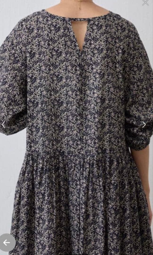 ビアズリー　フラワーリーフプリントロングワンピース 新品未使用　完売品