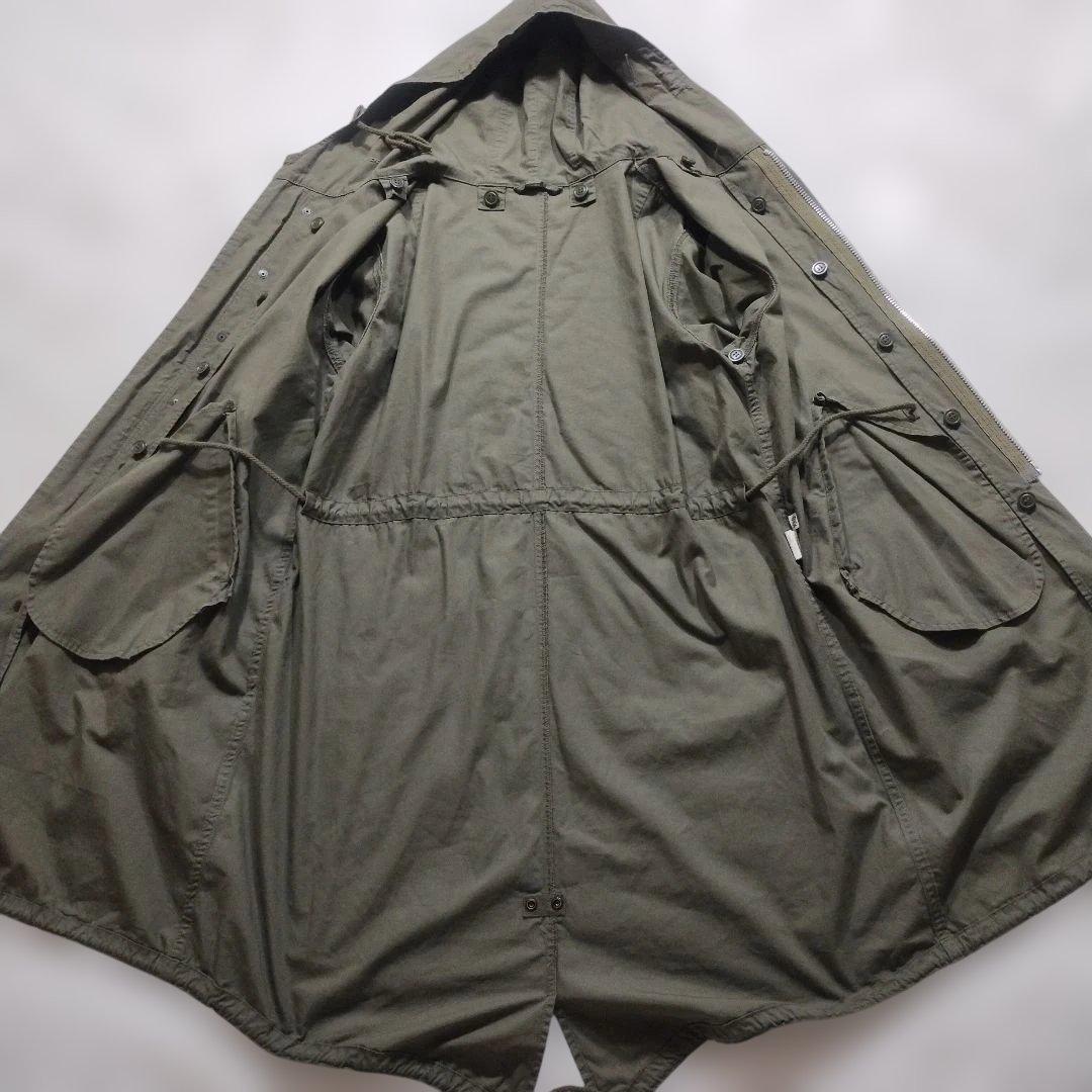 【美品】ヒューストン　M-51　ライナー付　モッズコート　青島コート　XXS　緑
