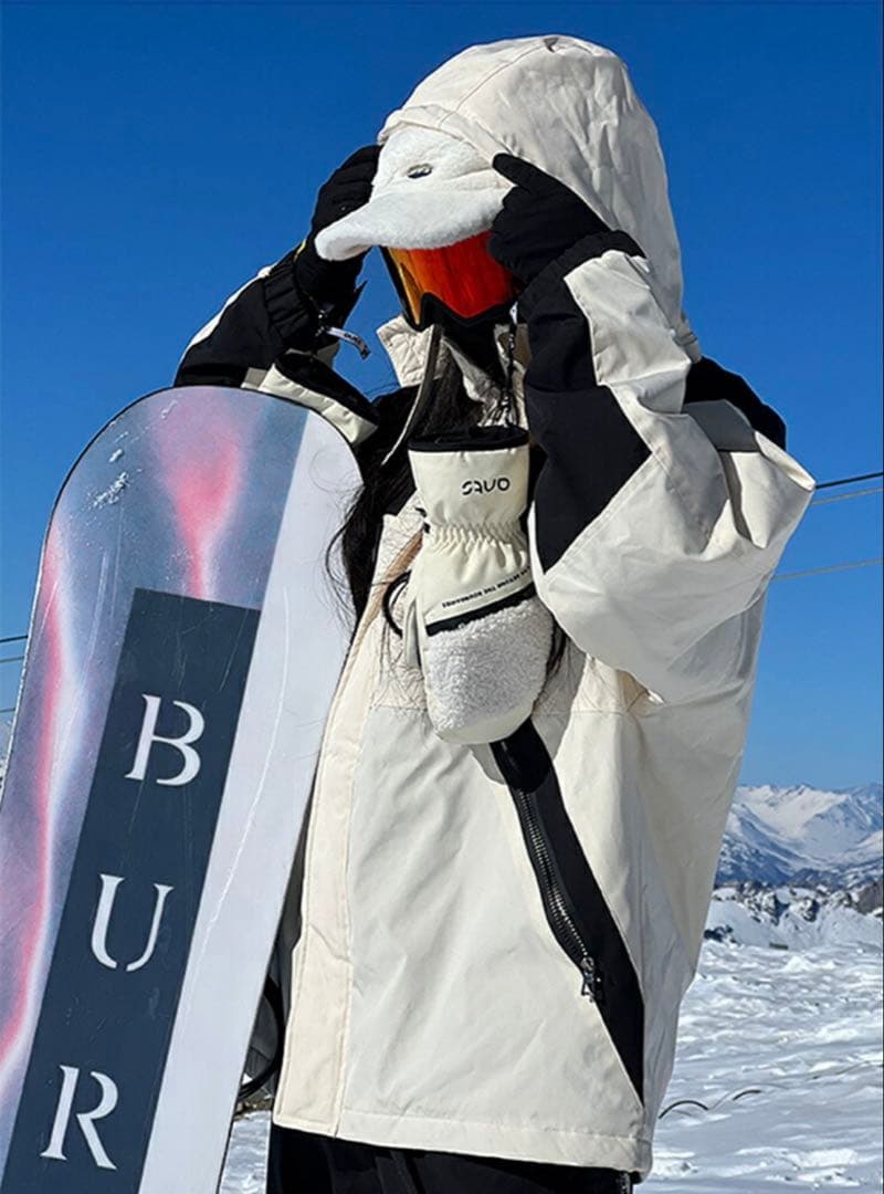 スノーボードウェア　上下セット　ベージュ　XL