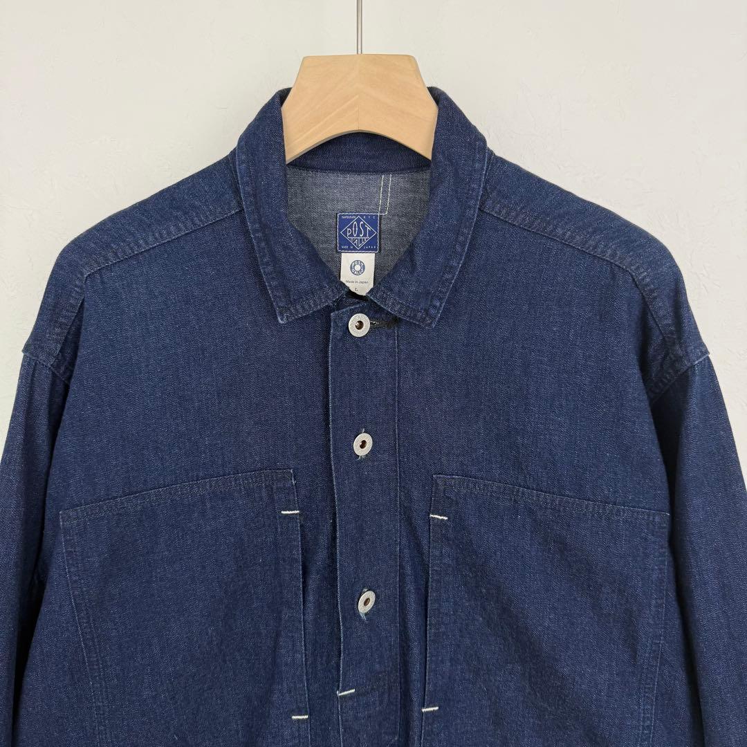 POST OʼALLS 23AW ARMY デニム プルオーバーシャツ ポスト