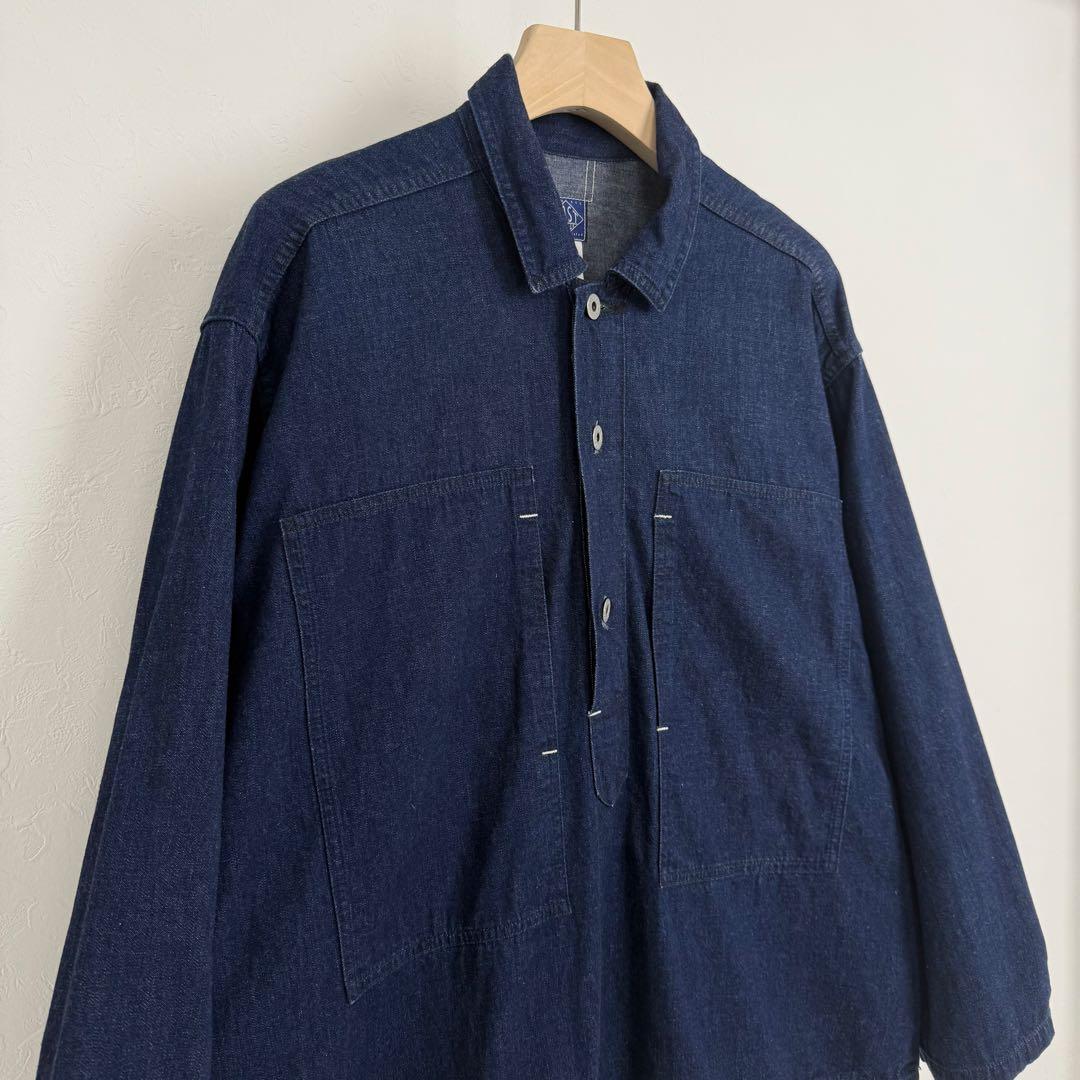 POST OʼALLS 23AW ARMY デニム プルオーバーシャツ ポスト