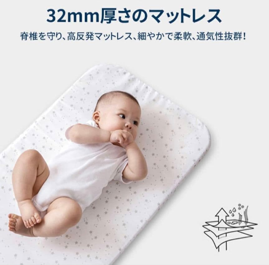 Nijakise ベビーベッド HZDMJ 添い寝ベッド