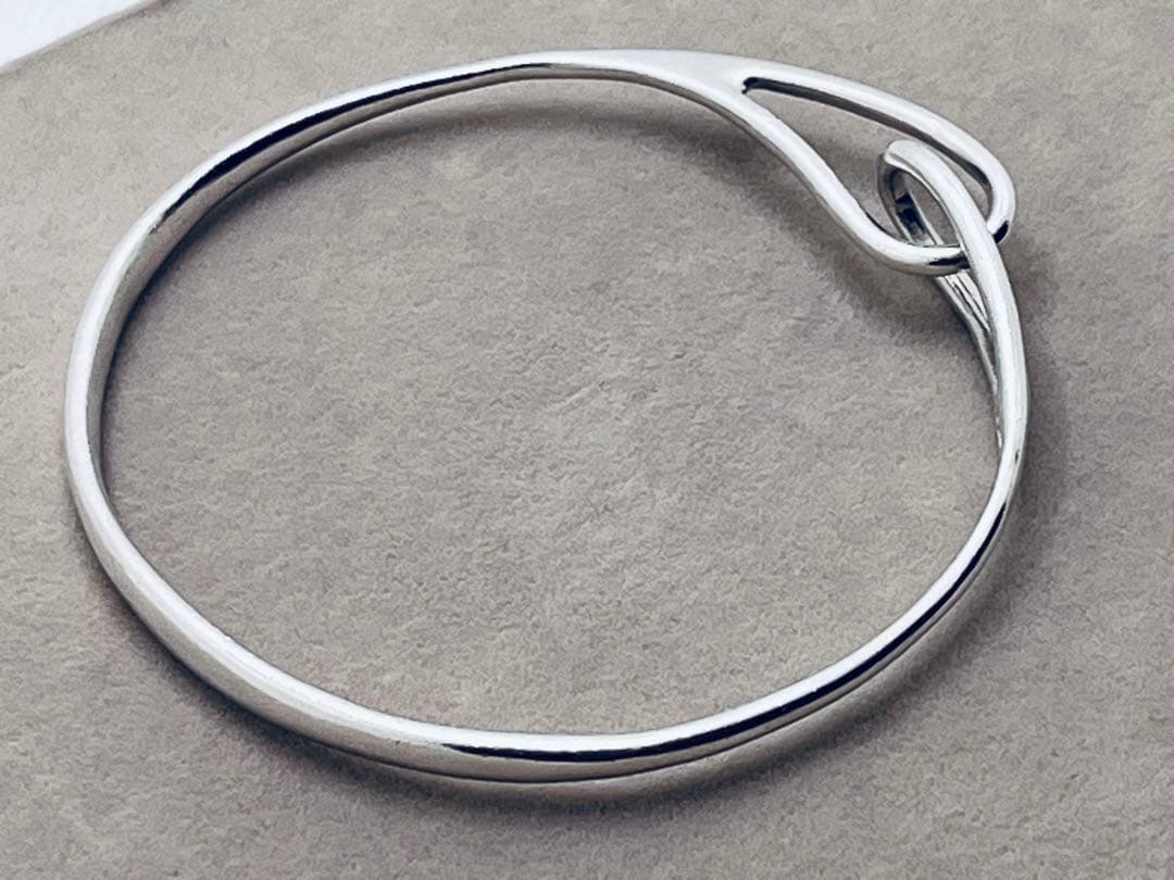 c296 ティファニー　ダブルループ　バングル　シルバー　925