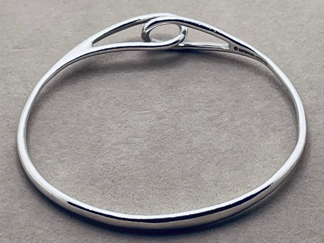 c296 ティファニー　ダブルループ　バングル　シルバー　925