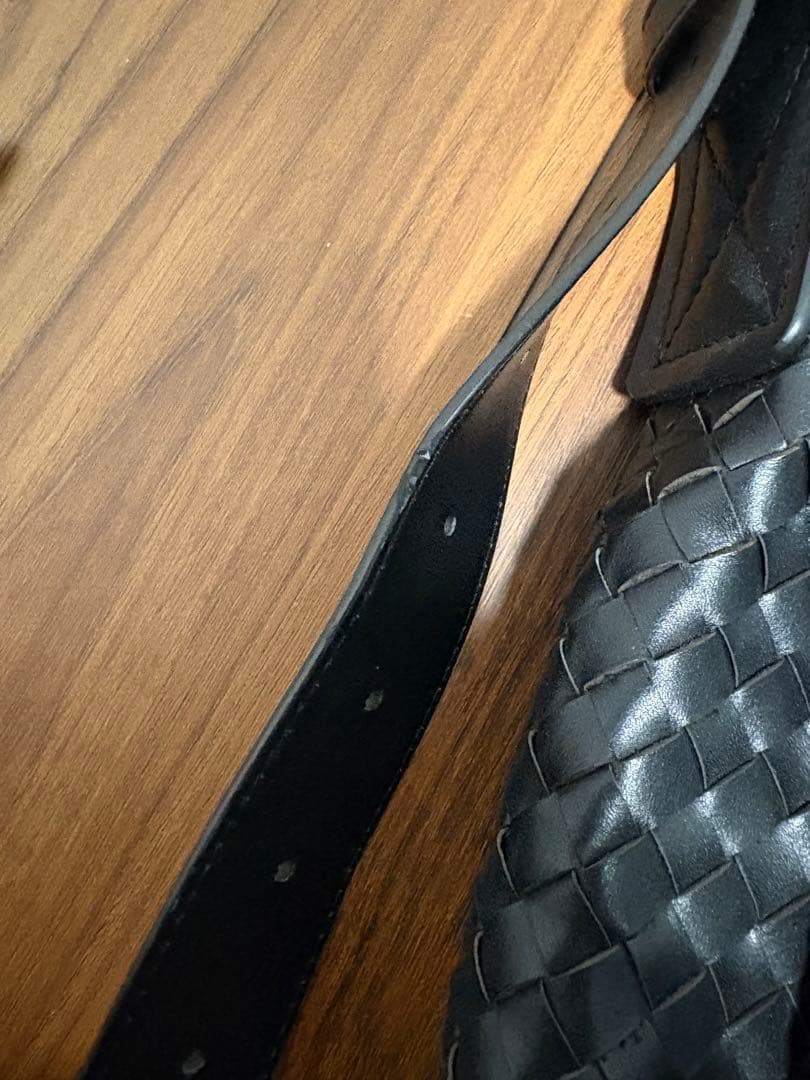 BOTTEGA VENETA ブラックショルダーバッグ