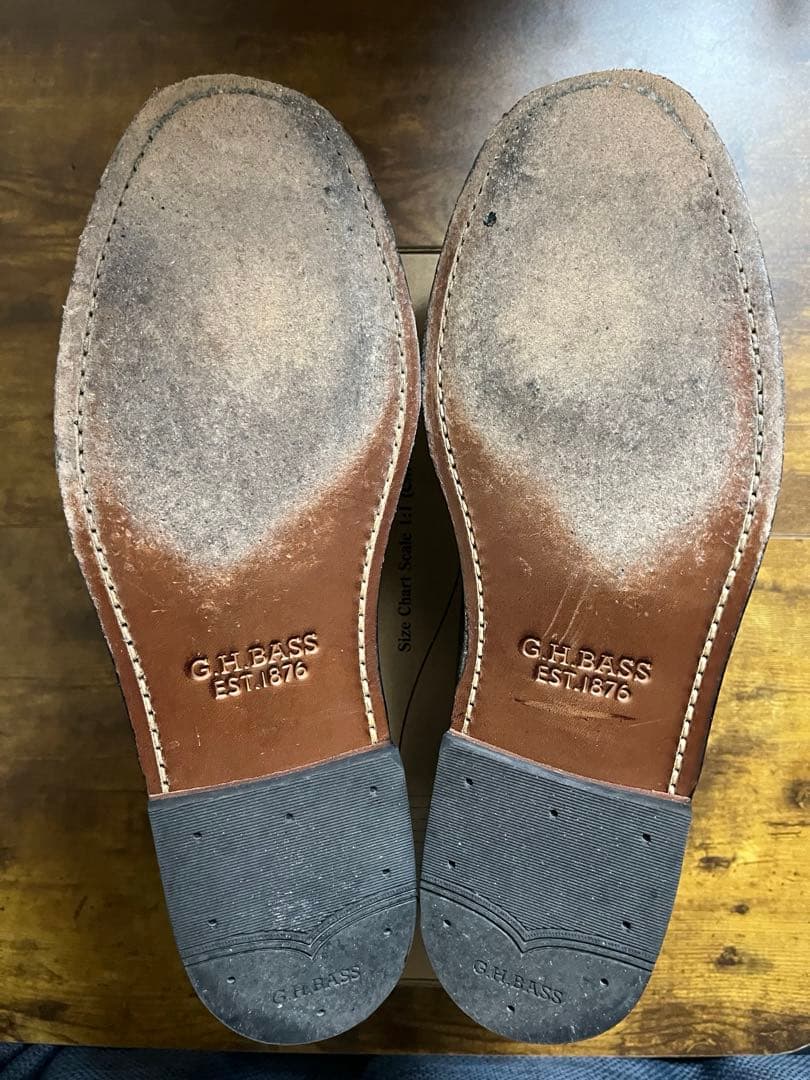 「美品」G.H. Bass & Co. Weejuns 黒ローファー