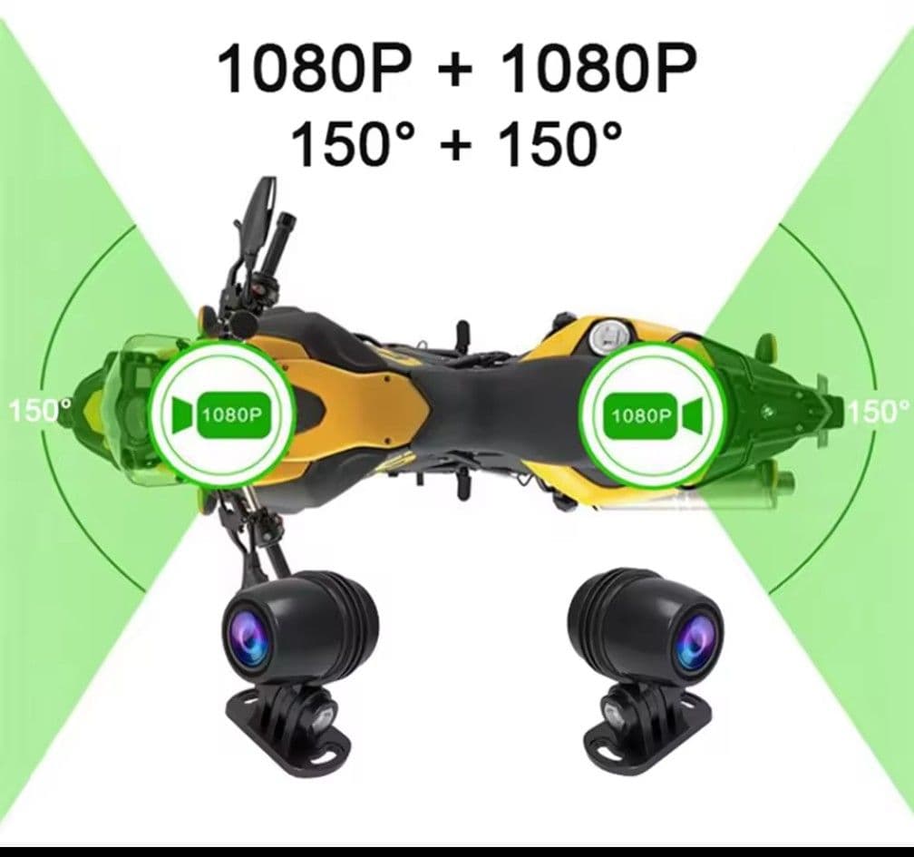 【特価】バイク用ドライブレコーダー 1080P150度防水 wifi gps対応