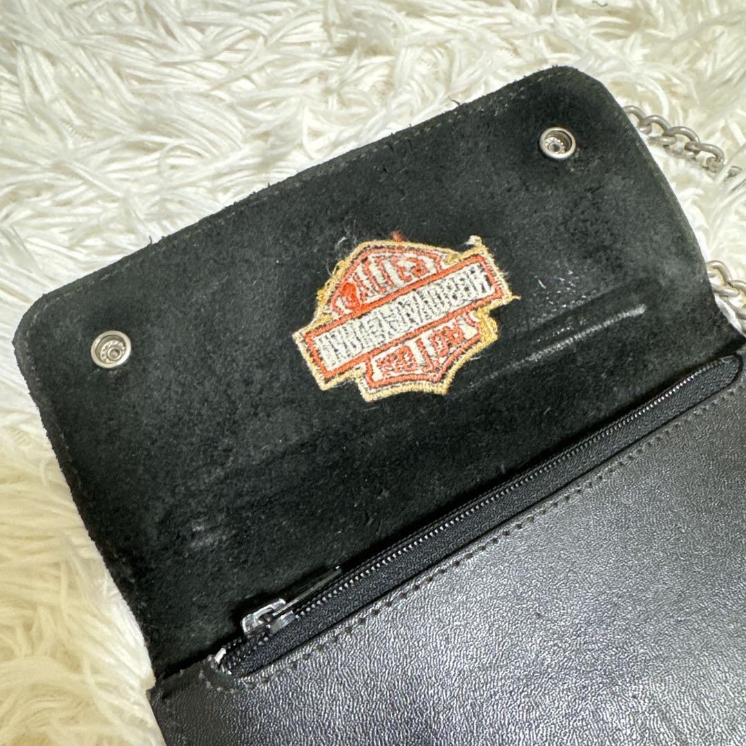 Harley-Davidson ウォレットチェーン　ロゴ 刺繍　USA製
