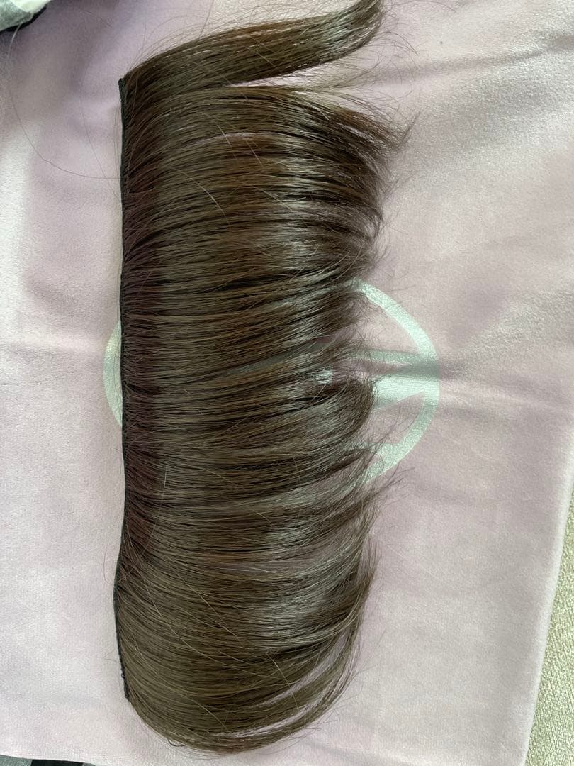 baren 前髪ウィッグスカーフハット　チェックドネイビー