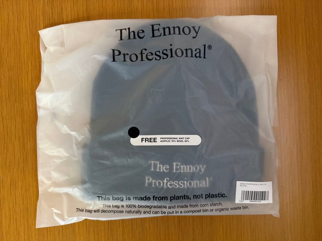 新品 ENNOY PROFESSIONAL KNIT CAP BLACK