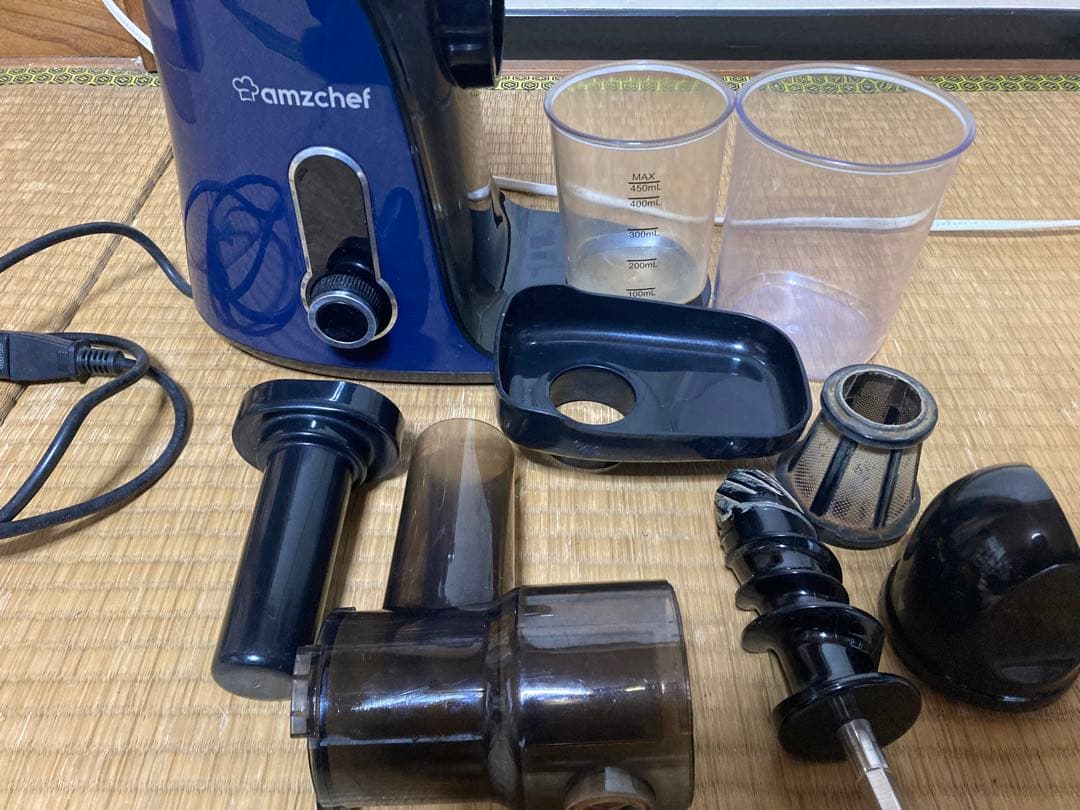 AMZCHEF ジューサーマシン スロージューサー