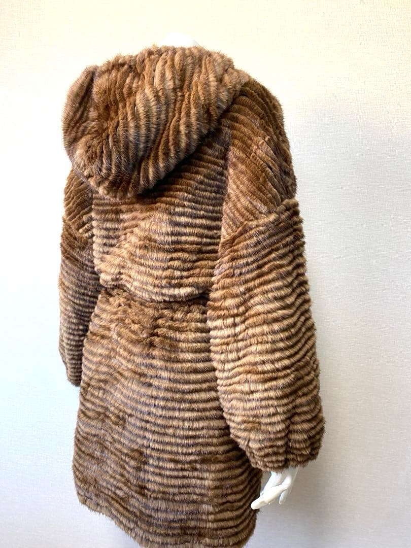 KB. fur 軽量 ミンク カシミア 高級 カーディガン ファー コート