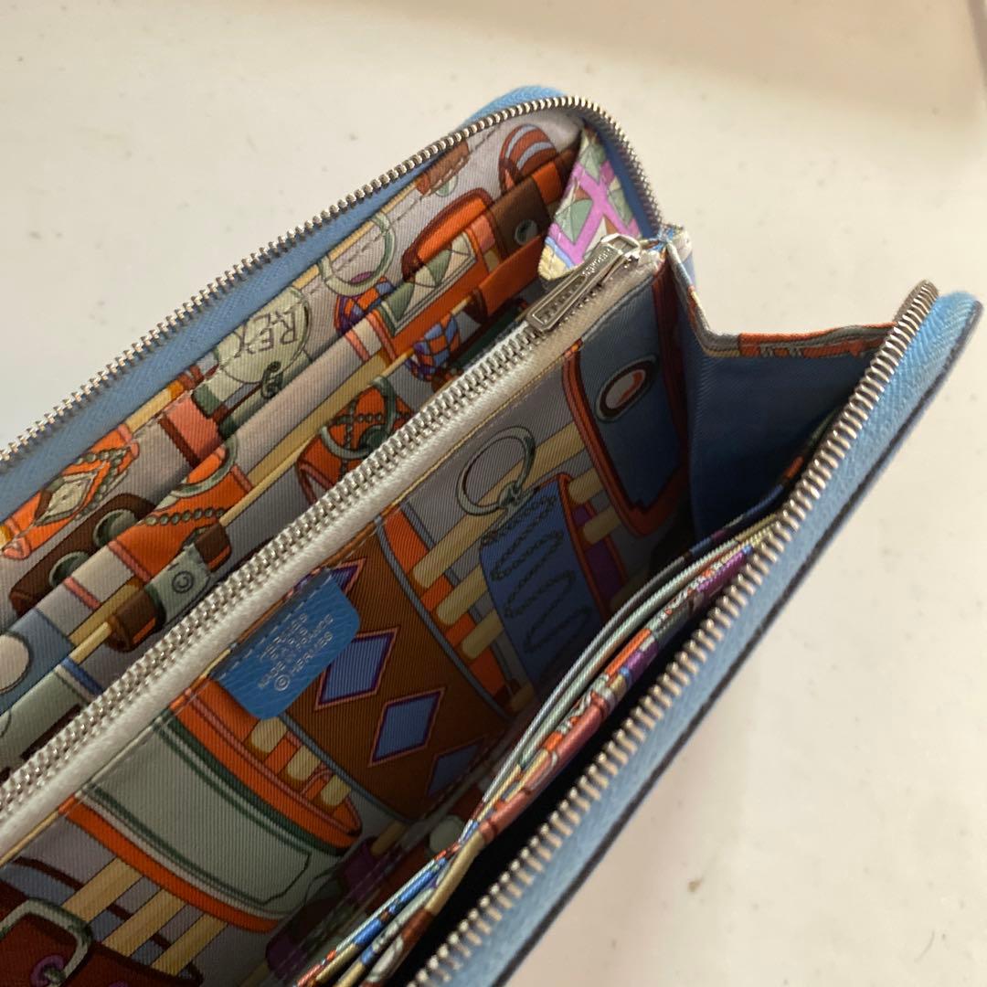 12345様　HERMES エルメス アザップロング シルクイン 長財布