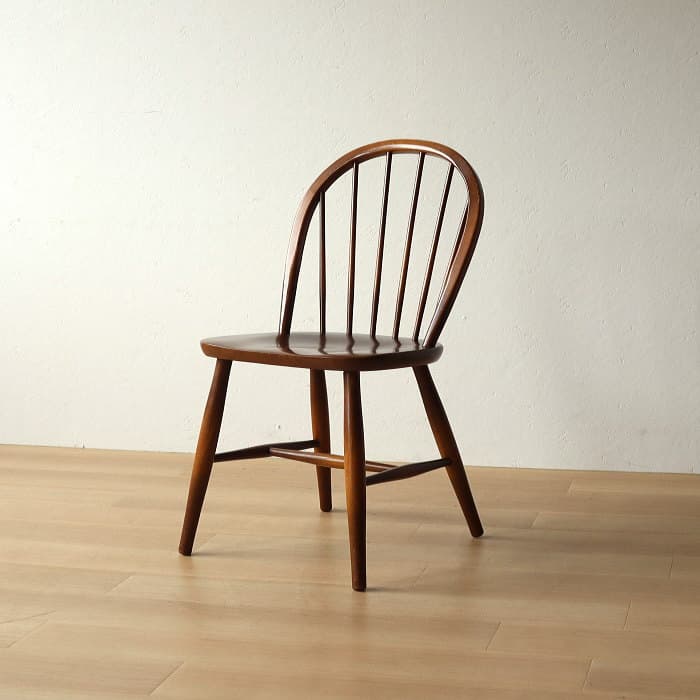 アンティーク 飛騨産業 キツツキ ウィンザーチェア ブナ材 無垢材③