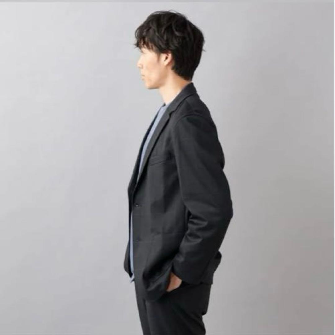 アオキ【未使用タグ付】パジャマスーツプリントジャージ黒ウィンドウペン　ゆったりL