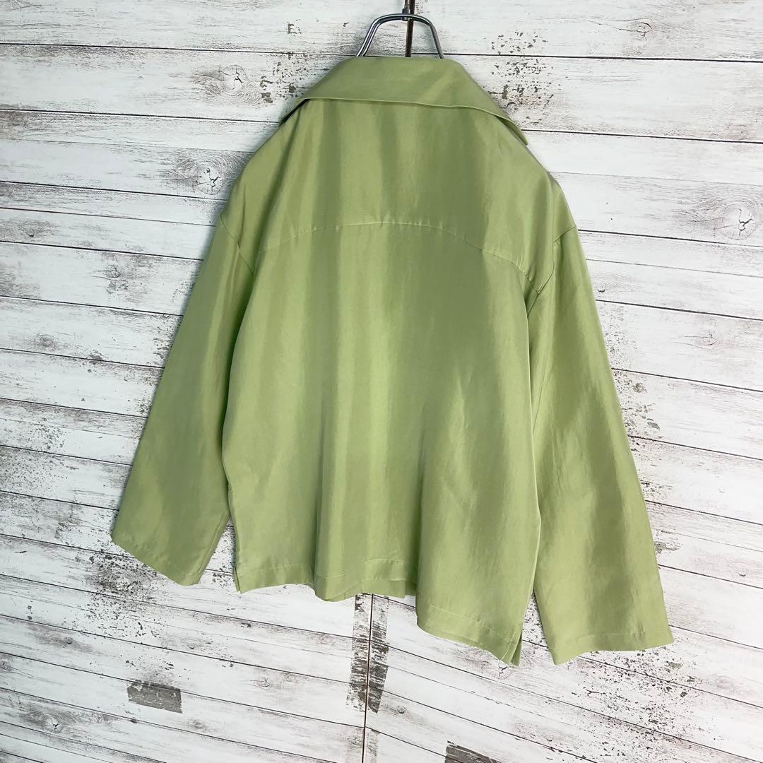 11617【美品・人気モデル】ロエベ　アナグラム　オープンカラー長袖シャツ