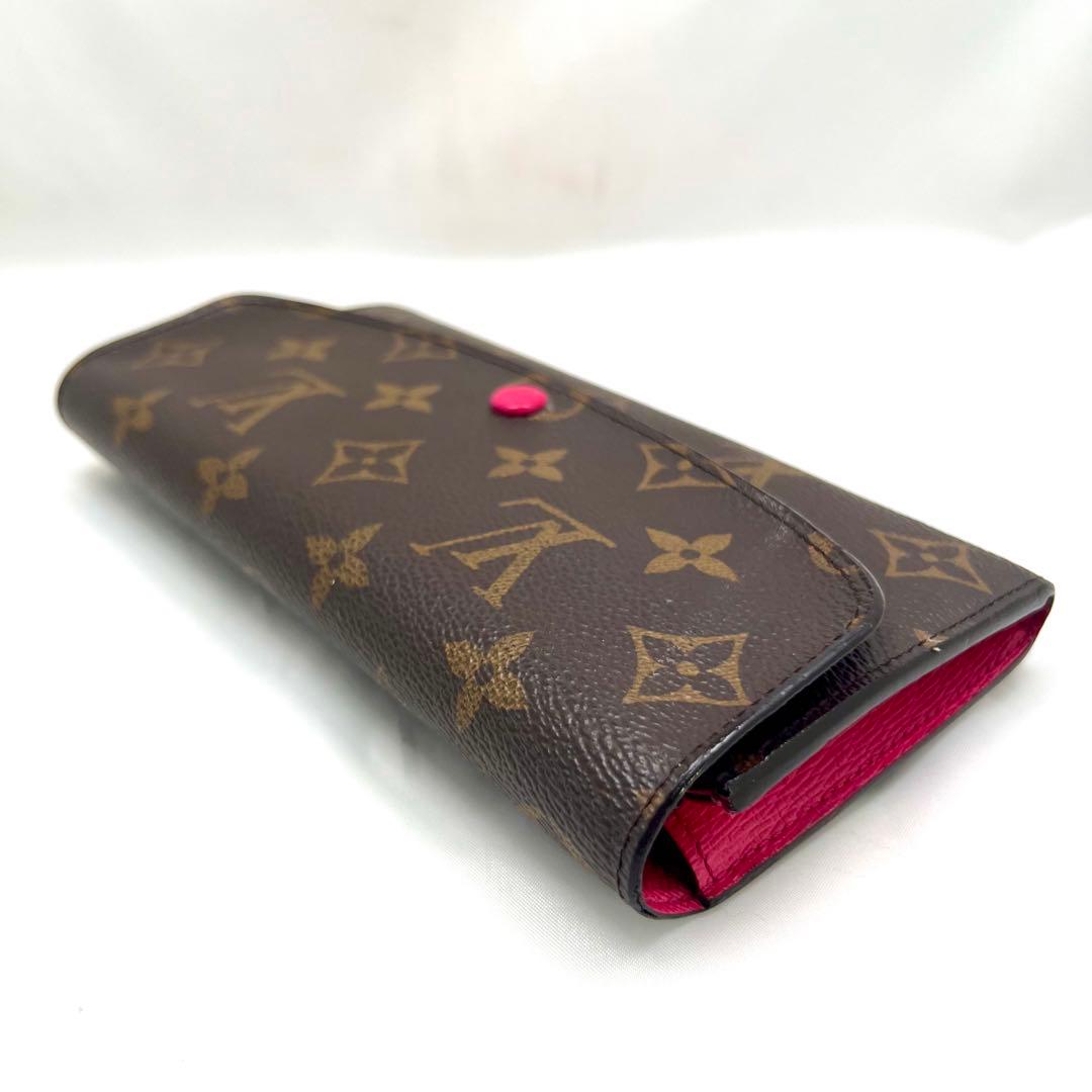 ルイヴィトン モノグラム ポルトフォイユ エミリー ホットピンクM41943