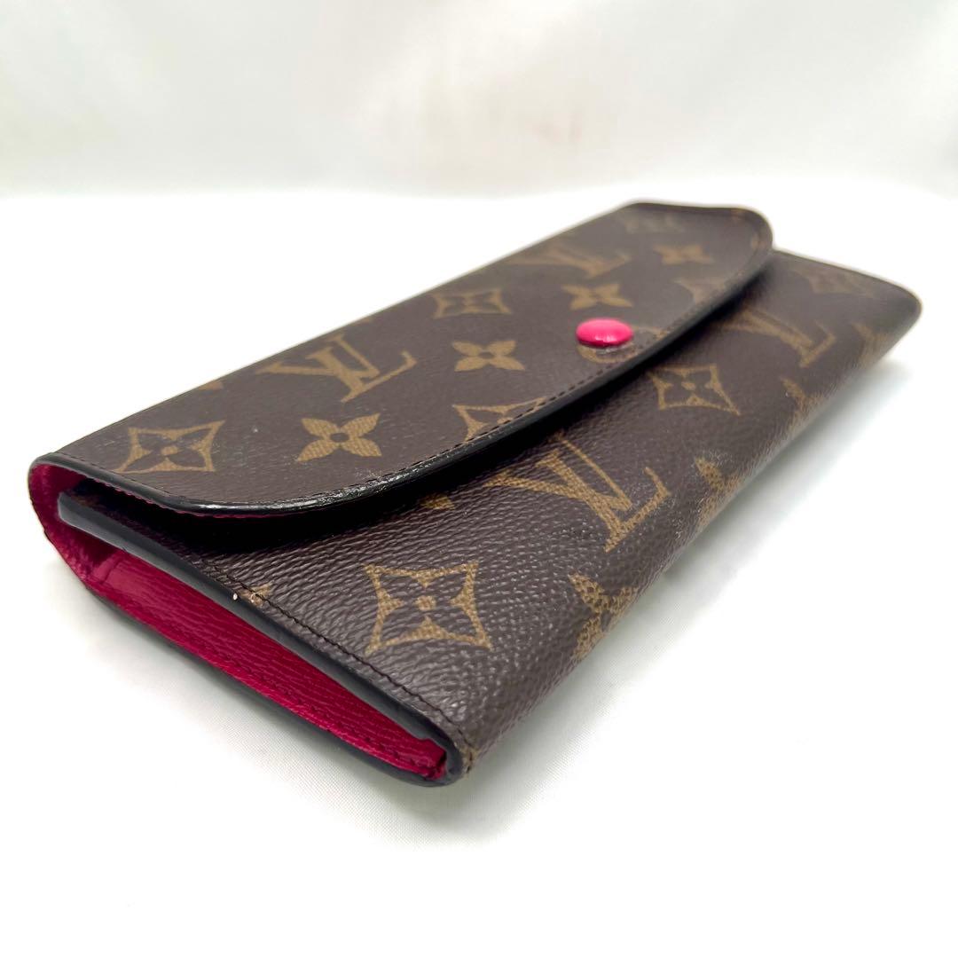 ルイヴィトン モノグラム ポルトフォイユ エミリー ホットピンクM41943