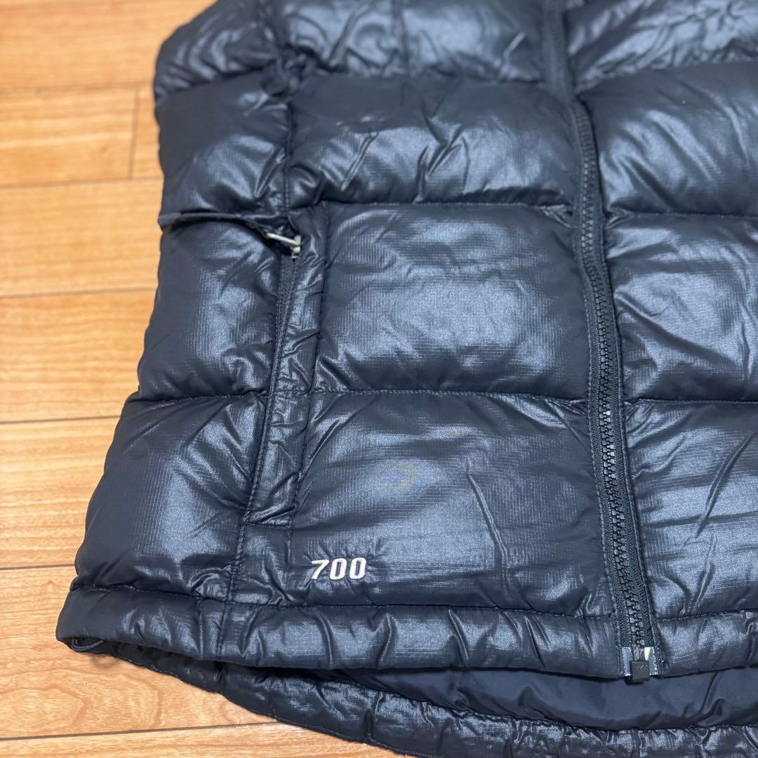 ノースフェイス　ブラック ベスト 700フィル　防寒　Mサイズ