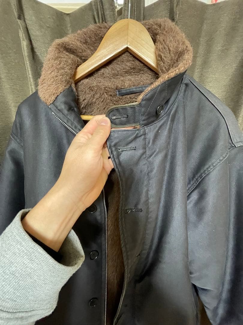 N-1デッキジャケット U.S.NAVYボア裏地 TALONジップ サイズ40