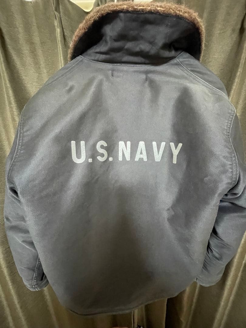 N-1デッキジャケット U.S.NAVYボア裏地 TALONジップ サイズ40