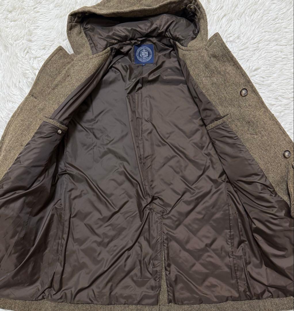 【極美品】J.PRESS ダッフルコート　ウールツイード　大きいサイズLL