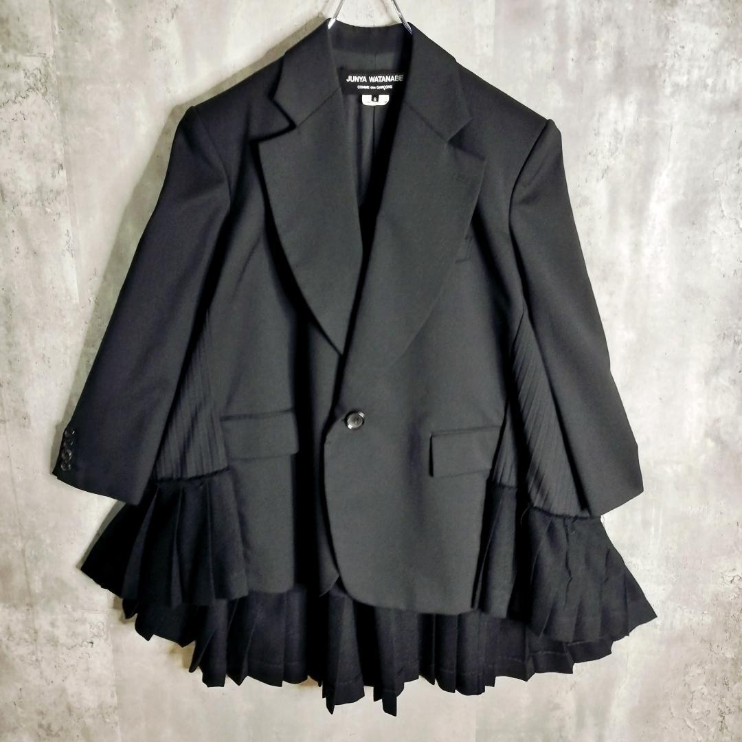 【21AWランウェイモデル・美品】ジュンヤワタナベ プリーツドッキングジャケット