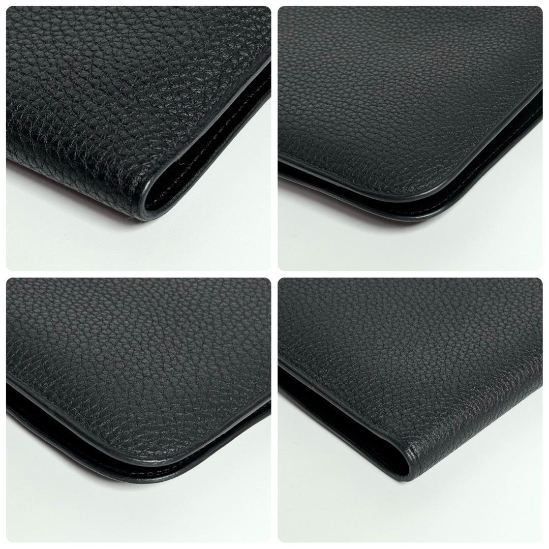 美品 HERMES ブラック 長財布 エルメス ドゴン GM U刻 2022