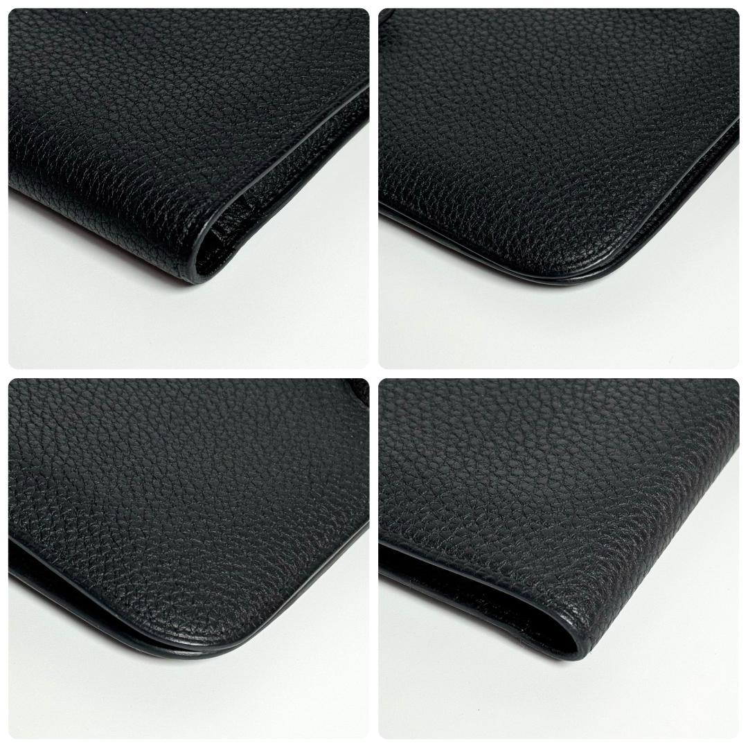 美品 HERMES ブラック 長財布 エルメス ドゴン GM U刻 2022