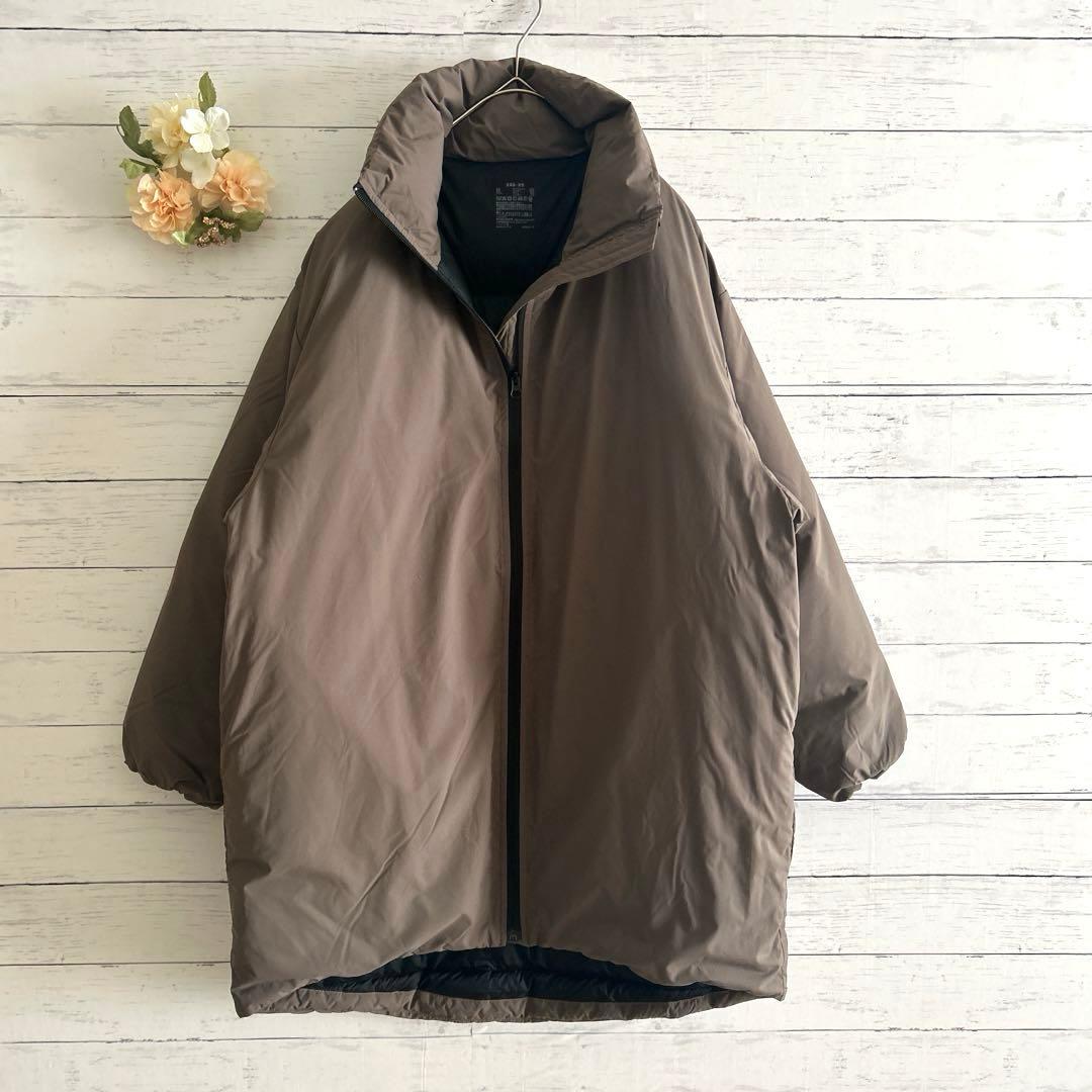 MUJI 無印良品 水を弾くスタンドカラーダウンコートオーバーサイズ男女