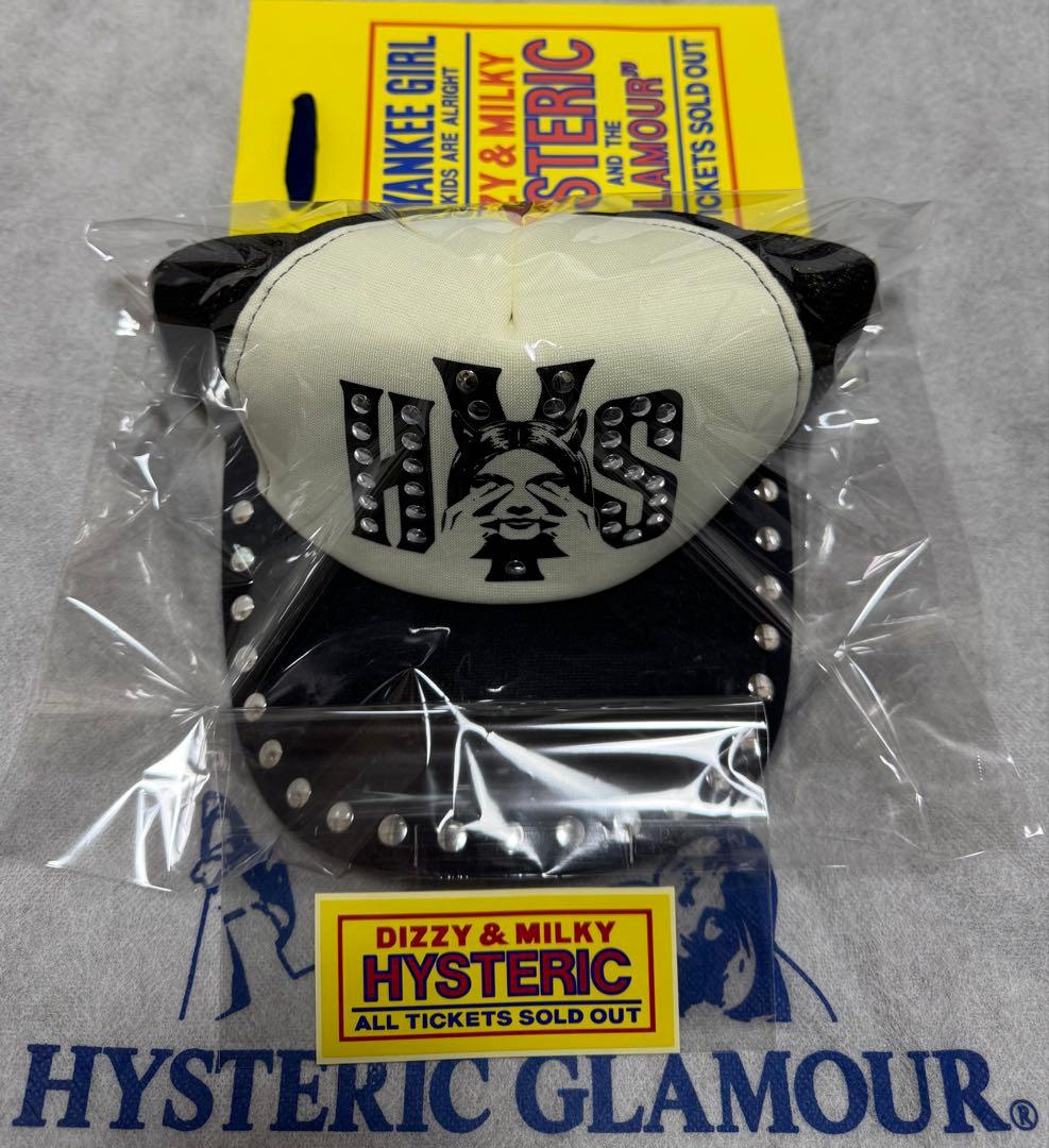 新品 大人気！HYS メッシュキャップ【SEE NO EVIL スタッズ】黒