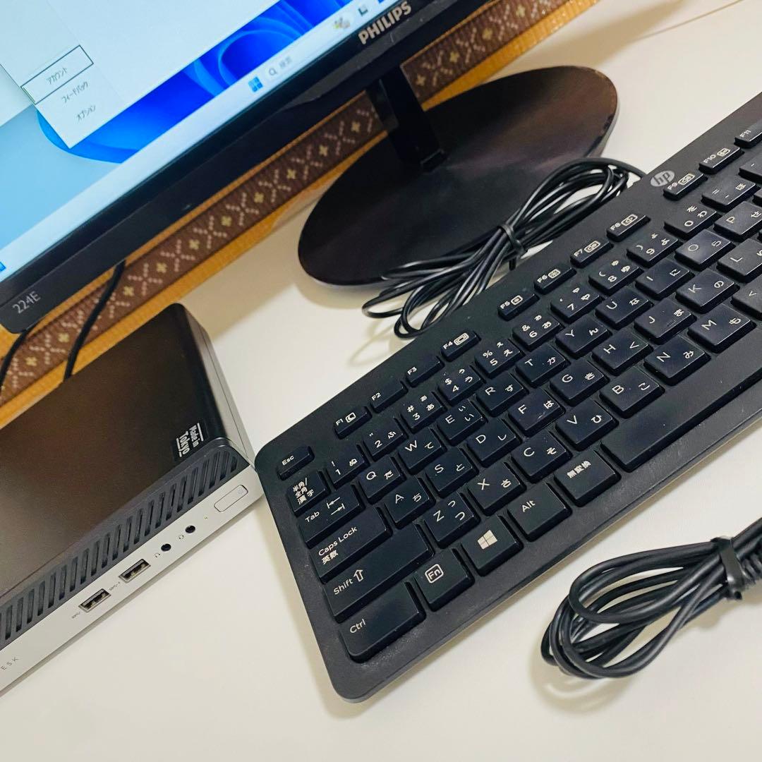 Y615 HPデスクトップSSDメモリ8G第8世代Windows11オフィス付き