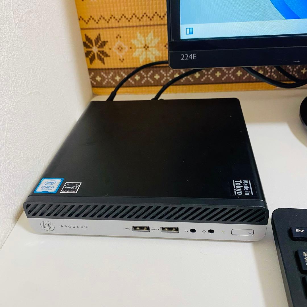 Y615 HPデスクトップSSDメモリ8G第8世代Windows11オフィス付き