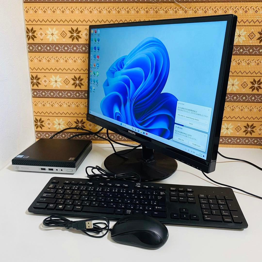 Y615 HPデスクトップSSDメモリ8G第8世代Windows11オフィス付き