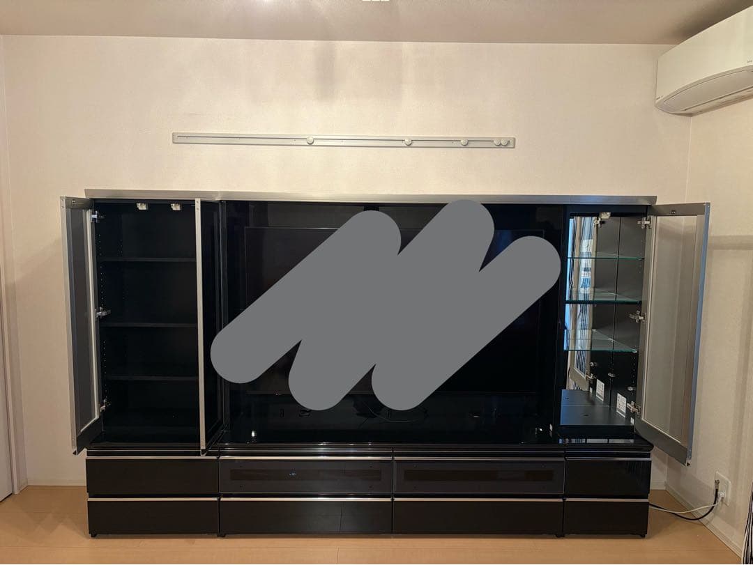 パモウナ テレビボード(3 点セット)※本ページはキャビネット(左側)用