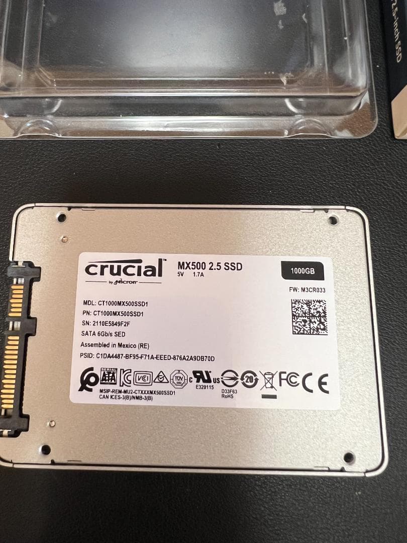 クルーシャルSSD　1000G　中古品【健康状態97％・国内正規品】