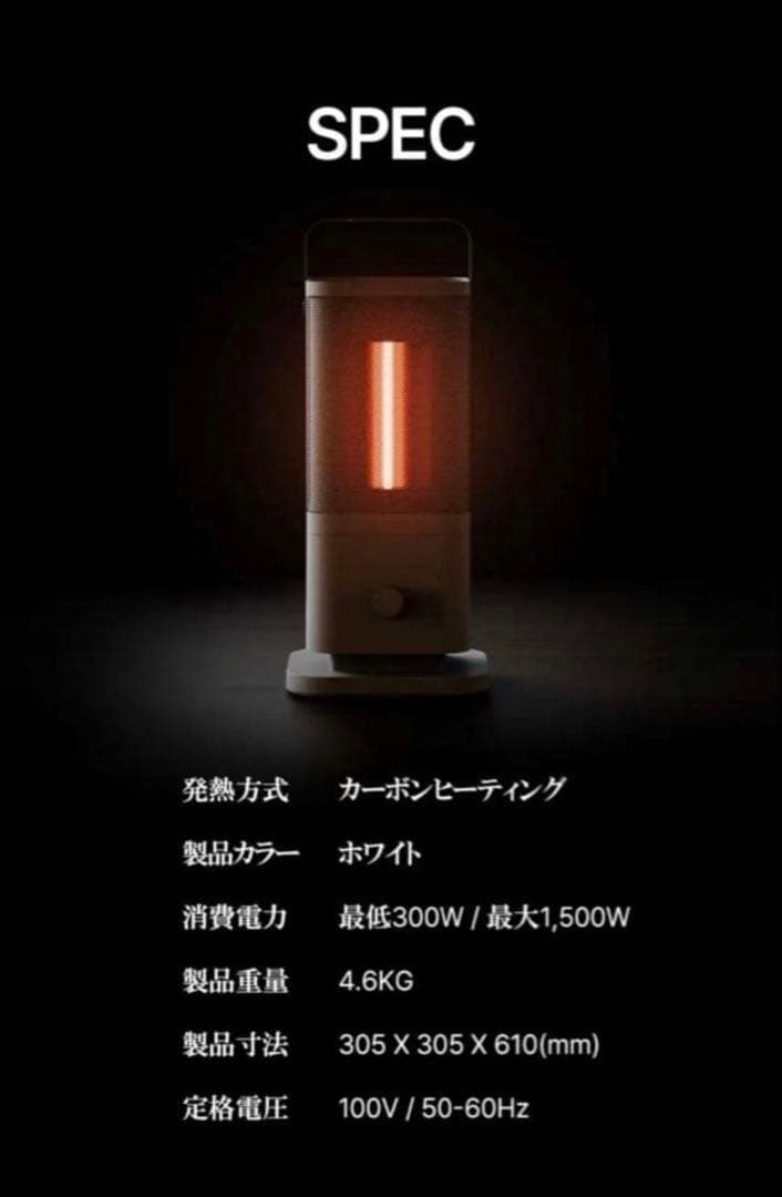 【2025年新作】edir 5面カーボンヒーター makuake 第2弾