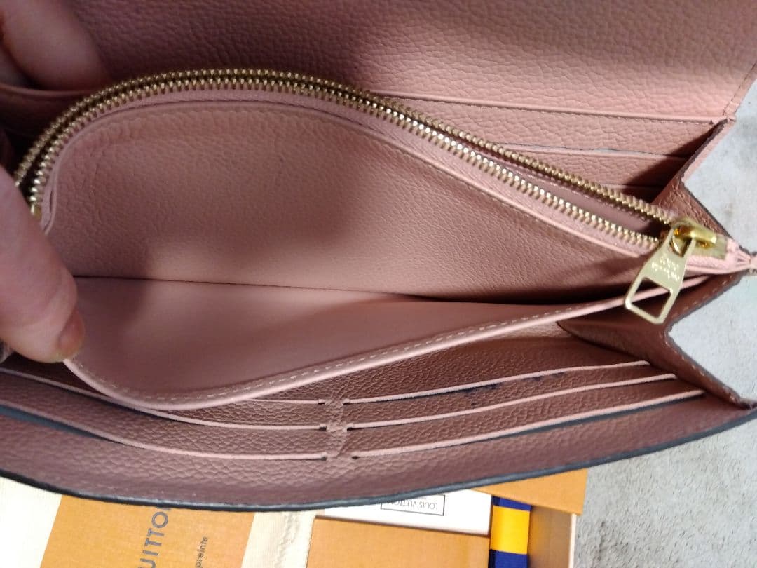 ヴィトン アンプラント ポルトフォイユ 長財布 ピンク