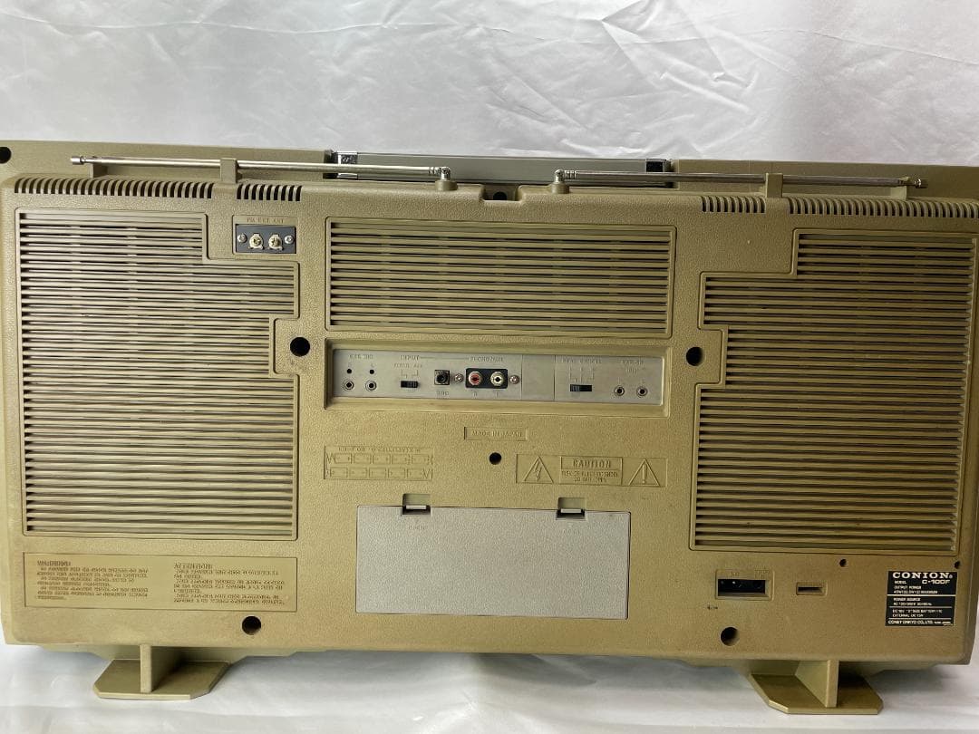 80年代 CONION C-100F レトロラジカセ シルバー